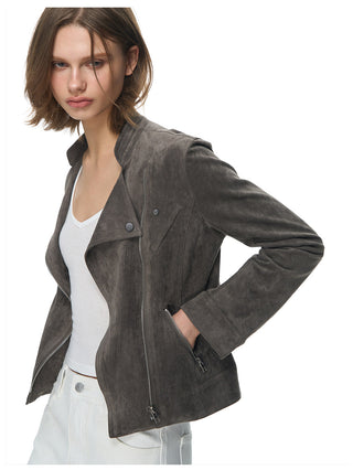 [NECY] Vintage Suede Short Jacket