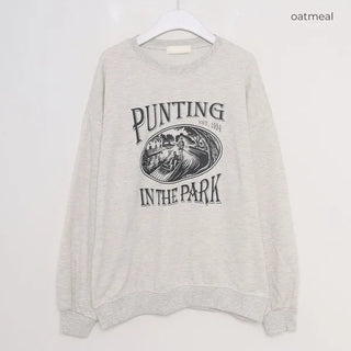 Balloon sleeve sweatshirt