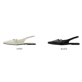 Slingback flat shoes