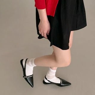 Slingback flat shoes