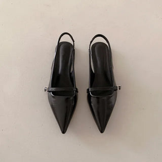 Slingback flat shoes