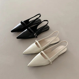 Slingback flat shoes
