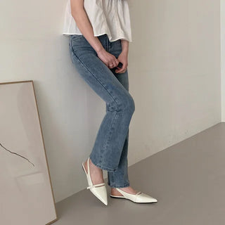 Slingback flat shoes