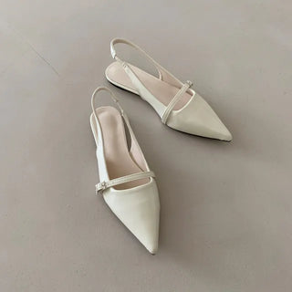 Slingback flat shoes