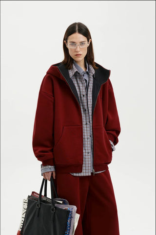 [MASONPRINCE] Heavyweight Air Layer Hoodie Set