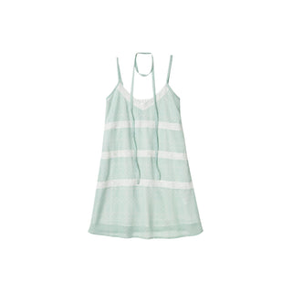[NECY] Mint Sweet Polka Dot Chiffon Dress