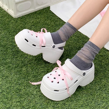 2-Way Crocs Platform Sandals (2 colors)