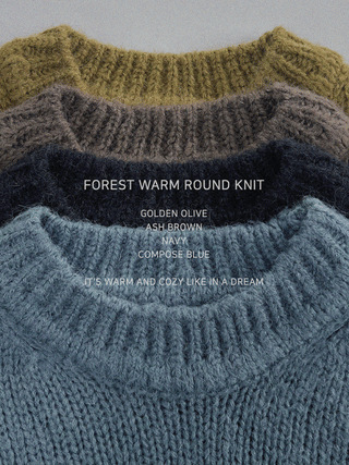 Forest Warm Round Knit