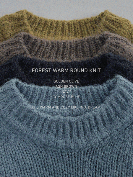 Forest Warm Round Knit