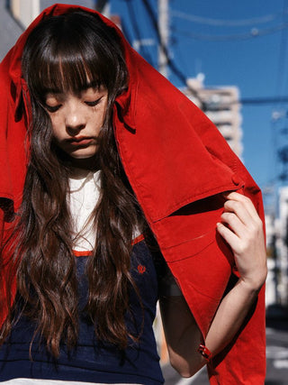 [Moromoro2] Washed Cotton Cropped Jacket