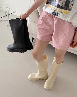 [Long/Mid-length] Platform Rain Boots (2 colors)