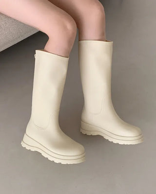 [Long/Mid-length] Platform Rain Boots (2 colors)