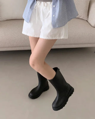 [Long/Mid-length] Platform Rain Boots (2 colors)
