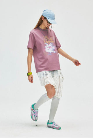 [Monterest] Washed Peace Dove Print T-Shirt