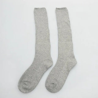 Ribbed long socks