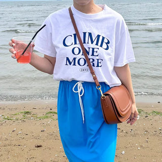 Lettering Crop T-Shirt