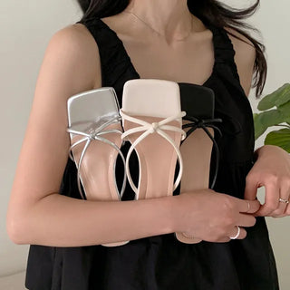 Twist strap mule slippers (3 colors)