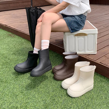 Round short rain boots (3 colors)