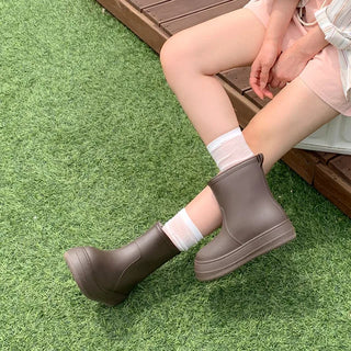 Round short rain boots (3 colors)