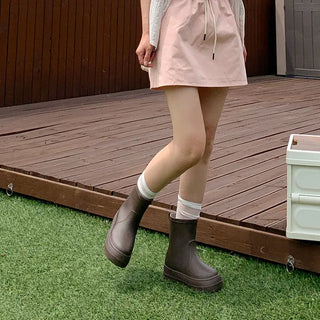Round short rain boots (3 colors)