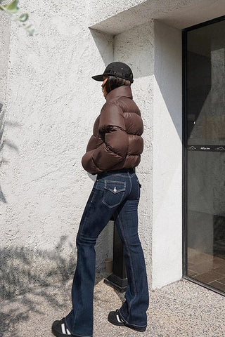 cropped puffer jacket