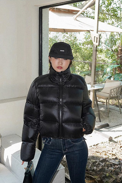 cropped puffer jacket