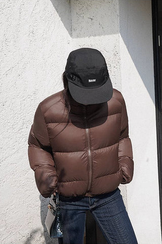 cropped puffer jacket