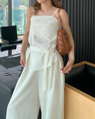 3-piece scarf set camisole set