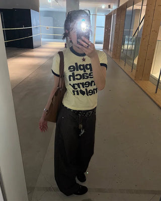 Fruit lettering T-shirt