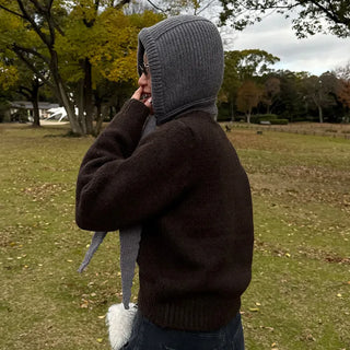 Wool round knit