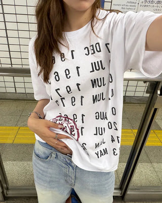 Stamp print T-shirt