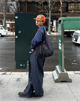 Gathered Big Shoulder Bag