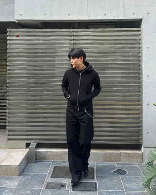 Basic zip-up hoodie
