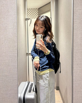 Cotton striped pants
