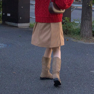 Perrt Suede Midi Skirt