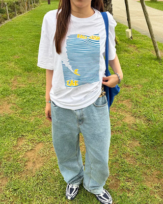 Surf print T-shirt