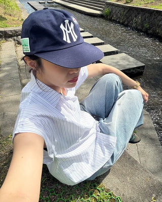 Striped half shirt
