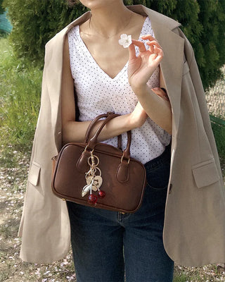 Oversized button-down single jacket