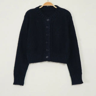 Button-up knit cardigan