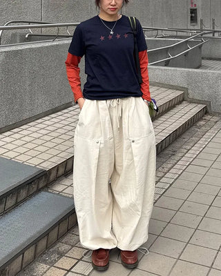 (Unisex) Rivet Tuck Balloon Pants