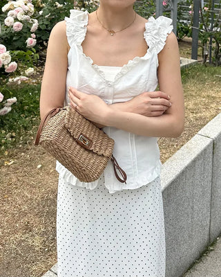 Frilled Shirring Camisole