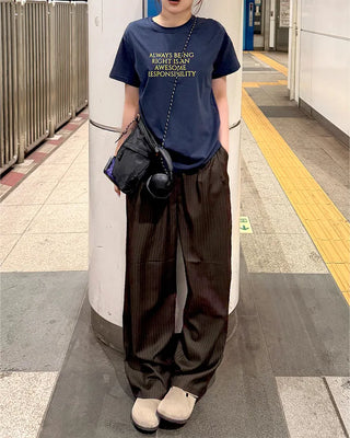 Front logo print T-shirt