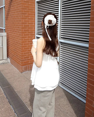 Ribbon flare camisole