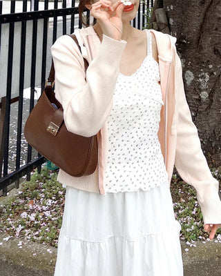 Lace flower pattern camisole