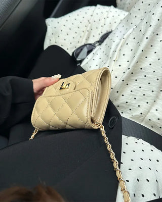 Quilted mini shoulder bag