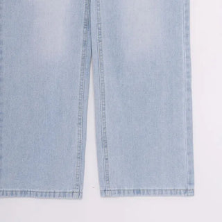 Wide Easy Denim Pants
