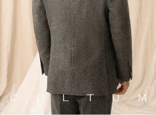 [CULTUM] Wool Herringbone Neapolitan Suit