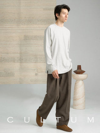 [CULTUM] Relaxed Fit H-Line Raglan Sleeve Tee