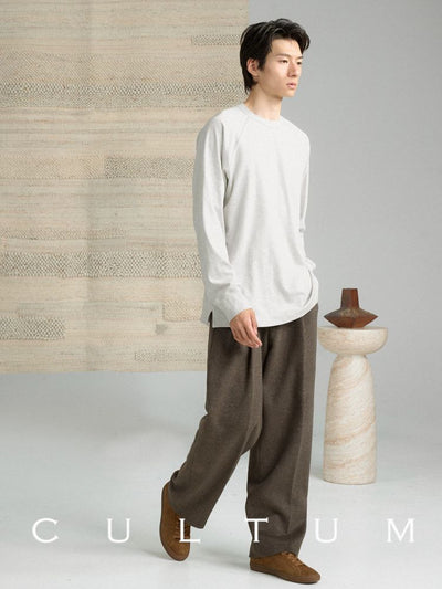 [CULTUM] Relaxed Fit H-Line Raglan Sleeve Tee