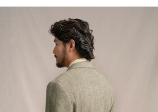 [CULTUM] Heavyweight Wool Herringbone Blazer
